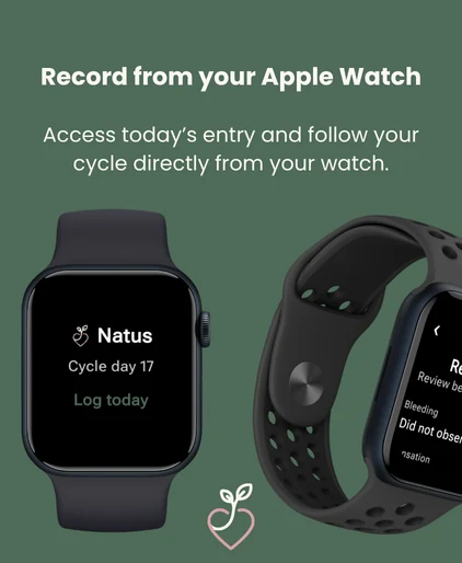 Natus Apple Watch recording screen in English